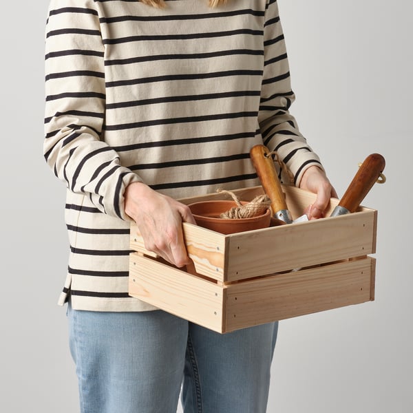 KNAGGLIG box, pine, 23x31x15 cm