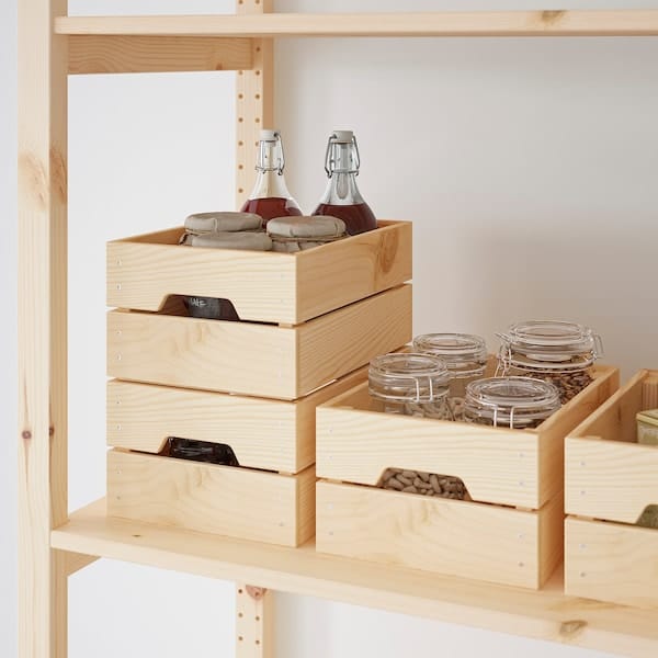 Ikea KNAGGLIG - Box, pine, 23x31x15 cm