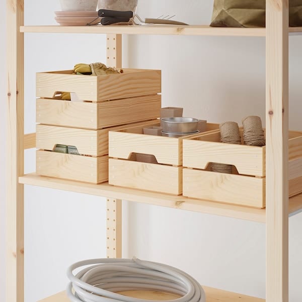 Ikea KNAGGLIG - Box, pine, 23x31x15 cm