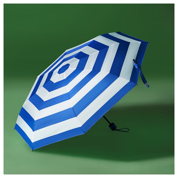 KNALLA umbrella, foldable multicolour/patterned