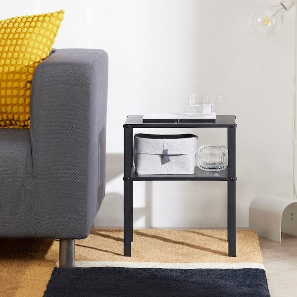 Ikea KNARREVIK - Bedside table, black, 37x28 cm