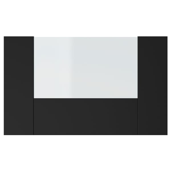 KNIVSHULT drawer front, high, dark grey, 40 cm