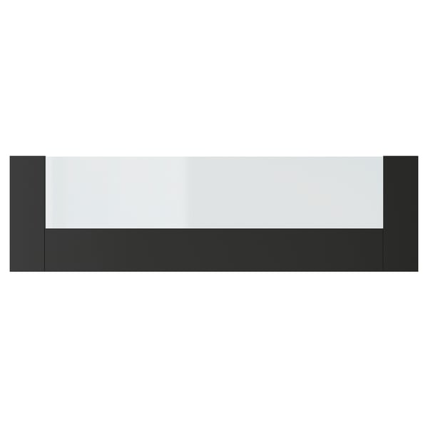 KNIVSHULT drawer front, high, dark grey, 80 cm