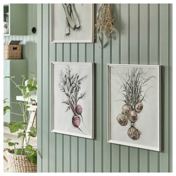 KNOPPÄNG frame, white, 40x50 cm