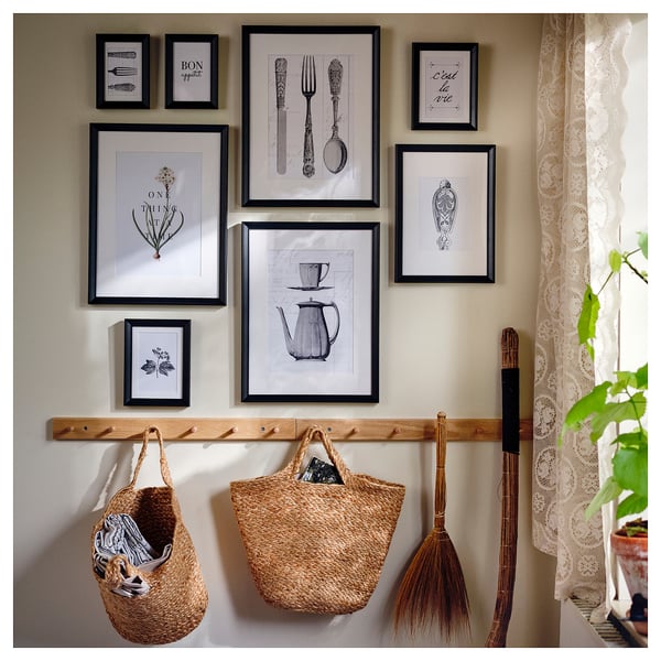 KNOPPÄNG frame, black, 21x30 cm