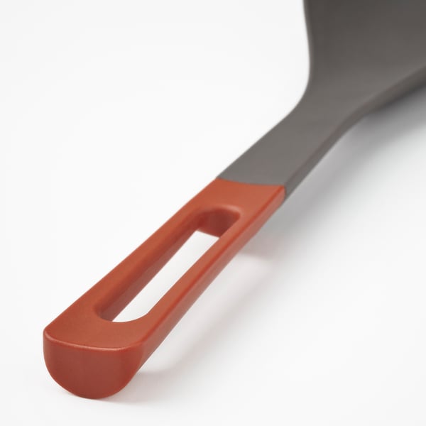 KNORRHANE deep spoon for cooking, dark grey-brown/red-brown, 31 cm