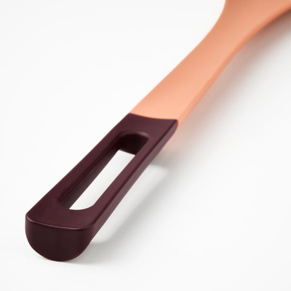 KNORRHANE spoon for cooking, light orange/dark red, 33 cm