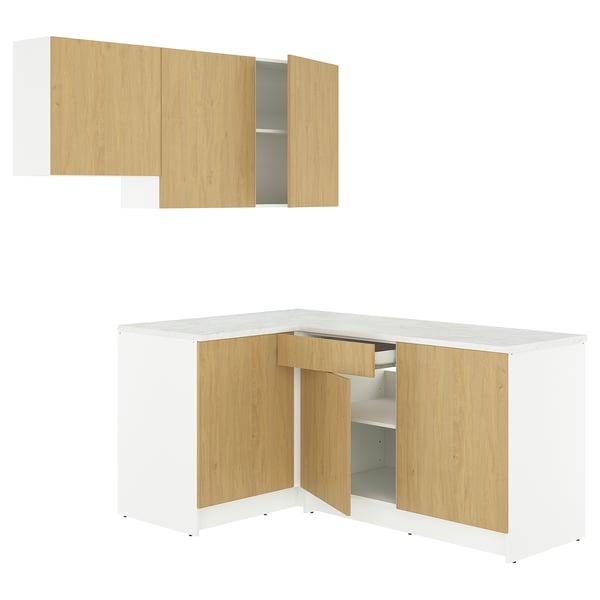 KNOXHULT corner kitchen, oak effect