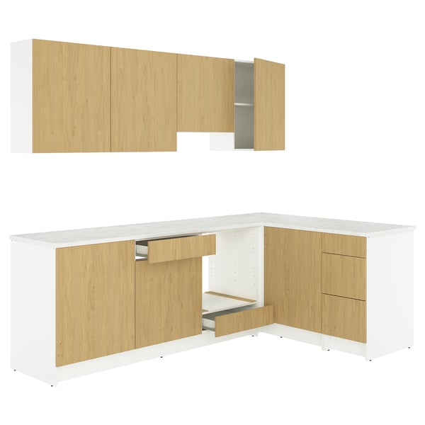 KNOXHULT corner kitchen, oak effect