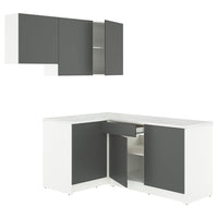 KNOXHULT corner kitchen, dark grey