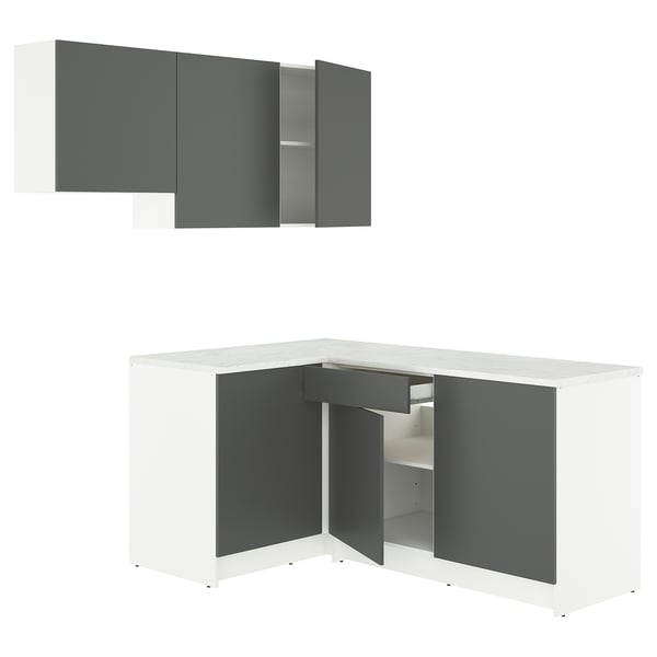 KNOXHULT corner kitchen, dark grey