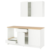 KNOXHULT kitchen, white frame, 180x61x220 cm