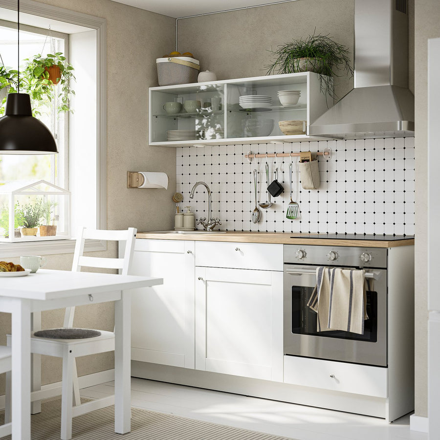 KNOXHULT kitchen, white frame, 180x61x220 cm