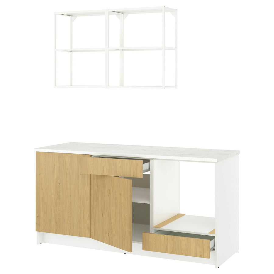 KNOXHULT kitchen, oak effect, 180.0x220.0x61.0 cm