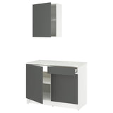 KNOXHULT kitchen, dark grey, 120x61x220 cm