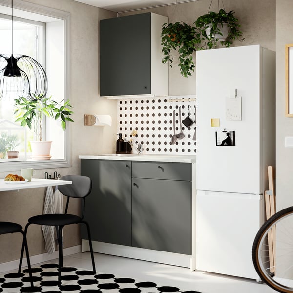 KNOXHULT kitchen, dark grey, 120x61x220 cm