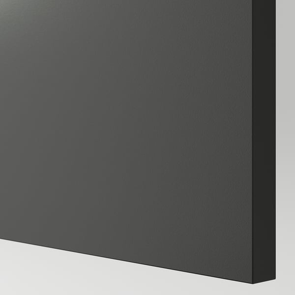 KNOXHULT high cabinet with doors, dark grey, 60x31x228 cm