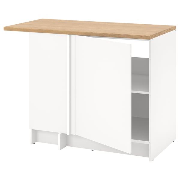 KNOXHULT corner base cabinet, white, 100x91 cm