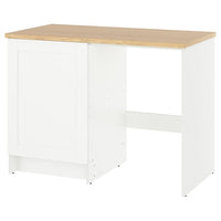 KNOXHULT base cabinet with door and niche, white frame, 120x61x91 cm