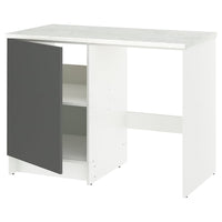 KNOXHULT base cabinet with door and niche, dark grey, 120x61x91 cm