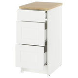 KNOXHULT base cabinet with drawers, white frame, 40 cm