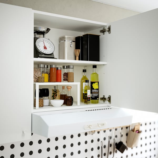 KNOXHULT wall cabinet with door, white, 60x60 cm