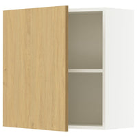 KNOXHULT wall cabinet with door, oak effect, 60x60 cm