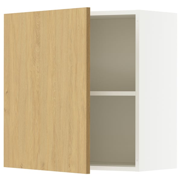 KNOXHULT wall cabinet with door, oak effect, 60x60 cm