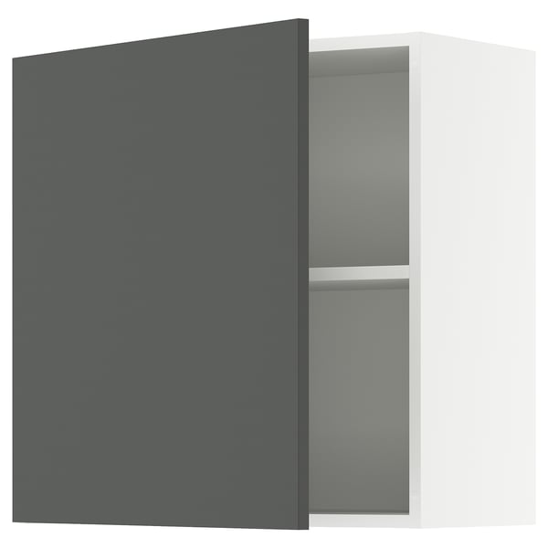 KNOXHULT wall cabinet with door, dark grey, 60x60 cm