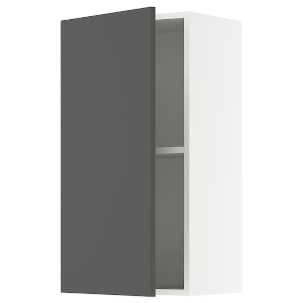 KNOXHULT wall cabinet with door, dark grey, 40x75 cm