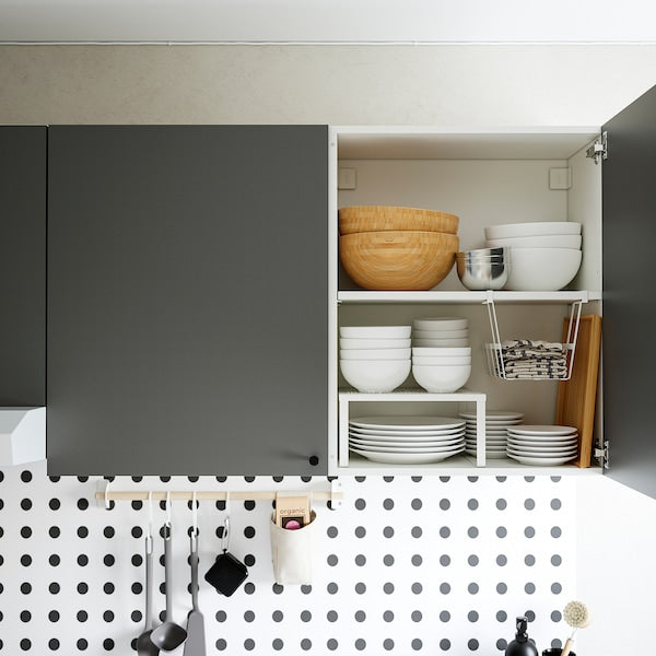 KNOXHULT wall cabinet with doors, dark grey, 120x75 cm