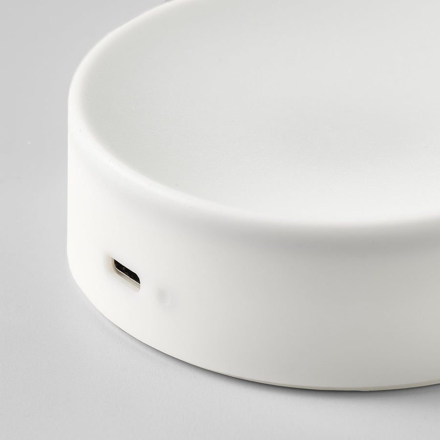 KÖLVATTEN LED spotlight, white/battery-operated, 9 cm