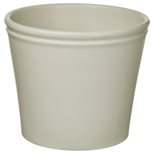KÖRSBÄRSBJÖRK plant pot, light grey-beige, 24 cm