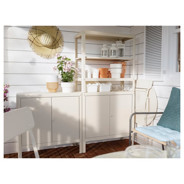 KOLBJÖRN cabinet in/outdoor, beige, 80x81 cm