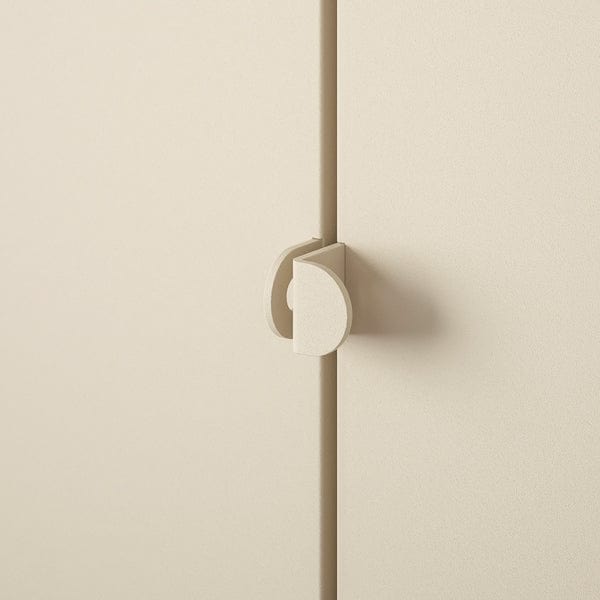 Ikea KOLBJÖRN - Shelving unit with 2 cabinets, beige, 171x37x161 cm