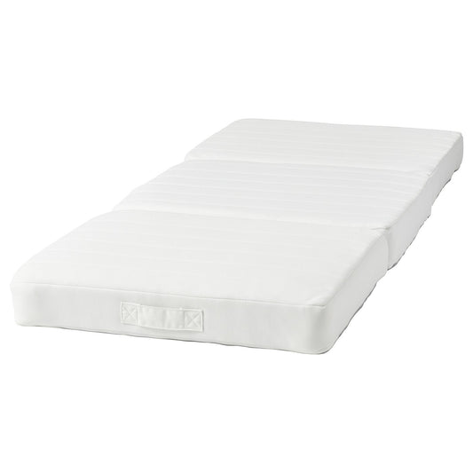 KOMPISHÄNG mattress/pouffe, beige/red, 80x200 cm