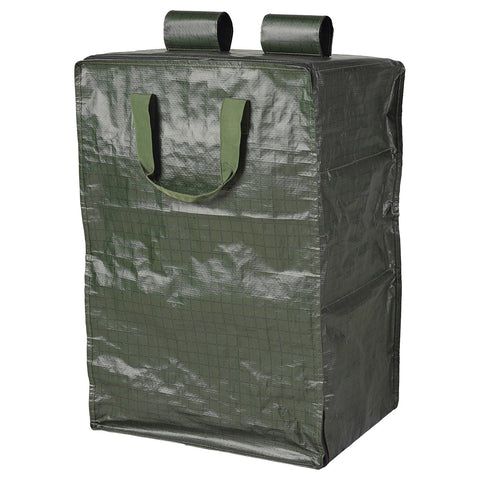 KOMPISHÄNG hanging storage with 3 compartments, green, 40x30x66 cm
