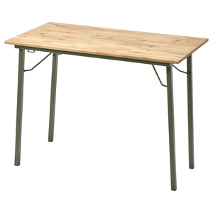 KOMPISHÄNG desk, green pine, 100x55 cm