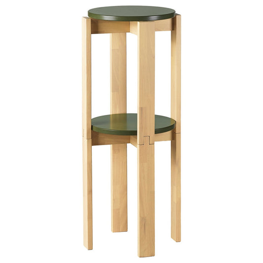 KOMPISHÄNG stool, set of 2, birch, 46 cm