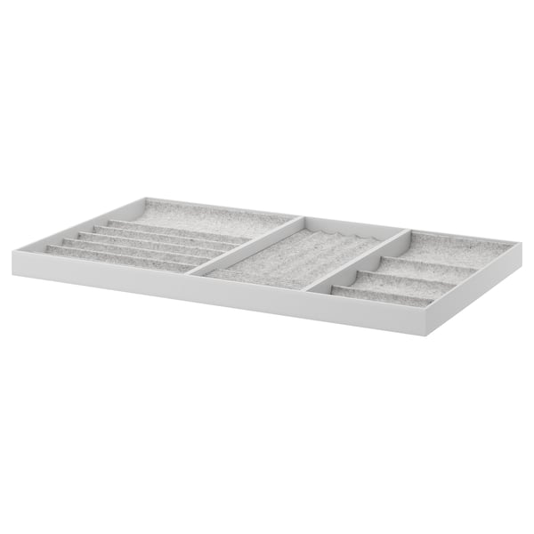 KOMPLEMENT insert for pull-out tray, light grey, 100x58 cm