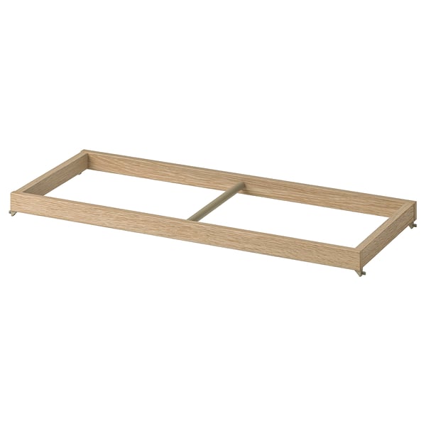 KOMPLEMENT clothes rail, white stained oak effect, 75x35 cm