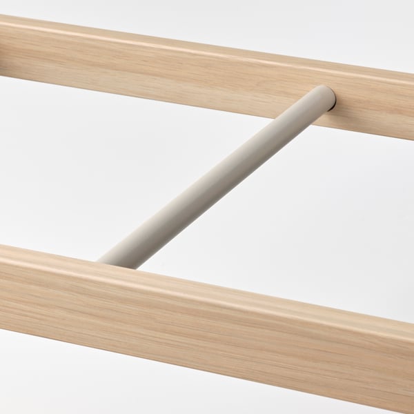 KOMPLEMENT clothes rail, white stained oak effect, 75x35 cm