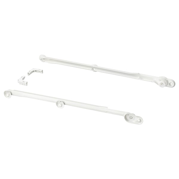 KOMPLEMENT pull-out rail for baskets, white, 58 cm, 2 pack