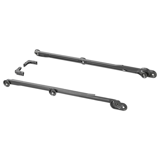 KOMPLEMENT pull-out rail for baskets, dark grey, 58 cm, 2 pack