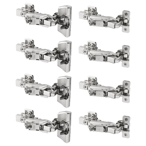 KOMPLEMENT soft closing hinge f corner section, 12x7 cm, 8 pack
