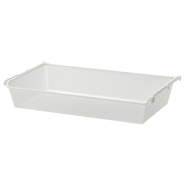 KOMPLEMENT mesh basket with pull-out rail, white, 100x58 cm