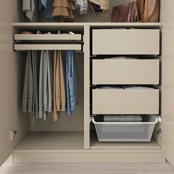 KOMPLEMENT divider for frames, grey-beige, 100x58 cm