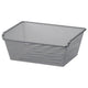 KOMPLEMENT mesh basket, dark grey, 50x35 cm