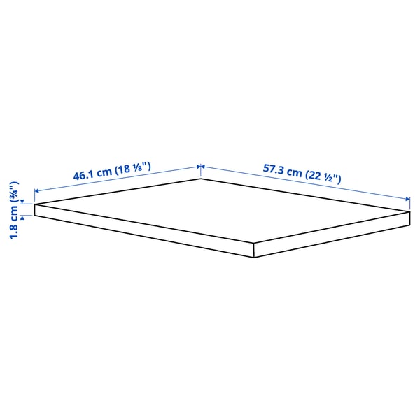 KOMPLEMENT shelf, white, 50x58 cm