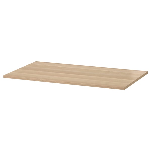 KOMPLEMENT shelf, white stained oak effect, 100x58 cm